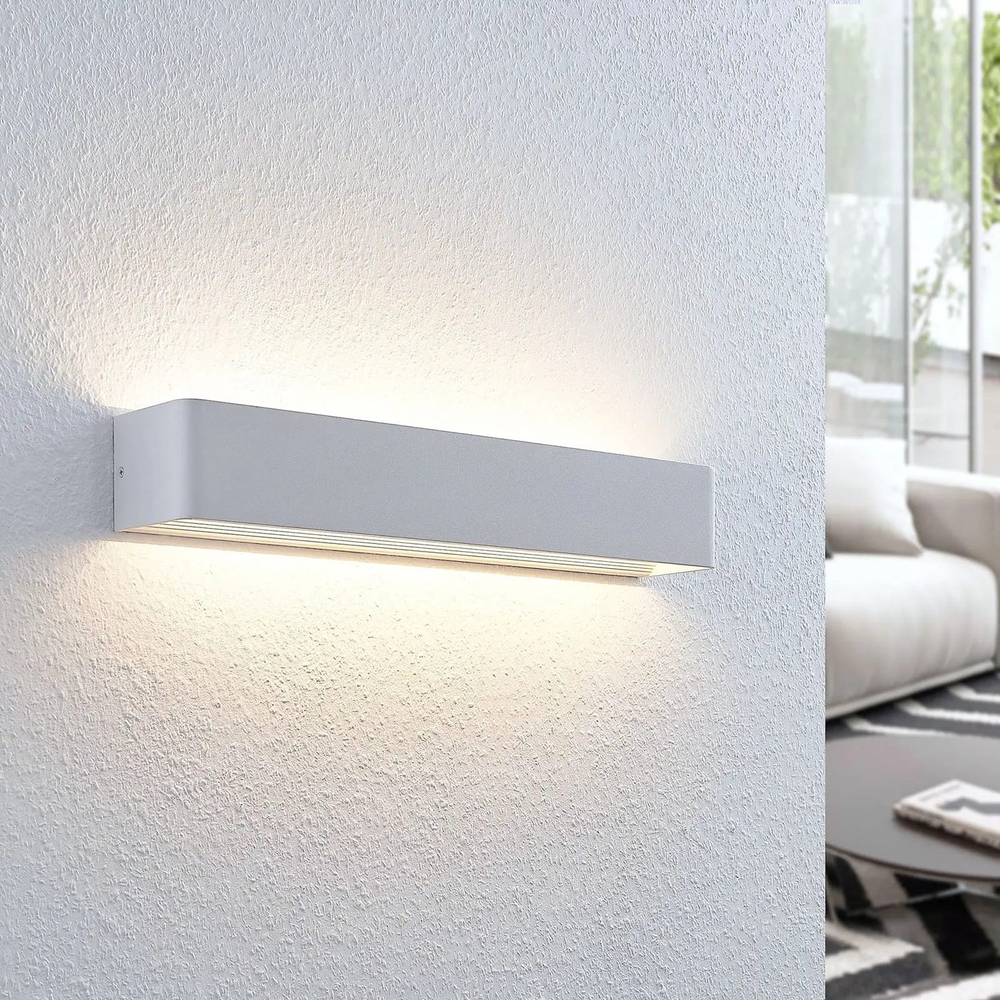 Lonisa LED sieninis šviestuvas, baltas, 53 cm