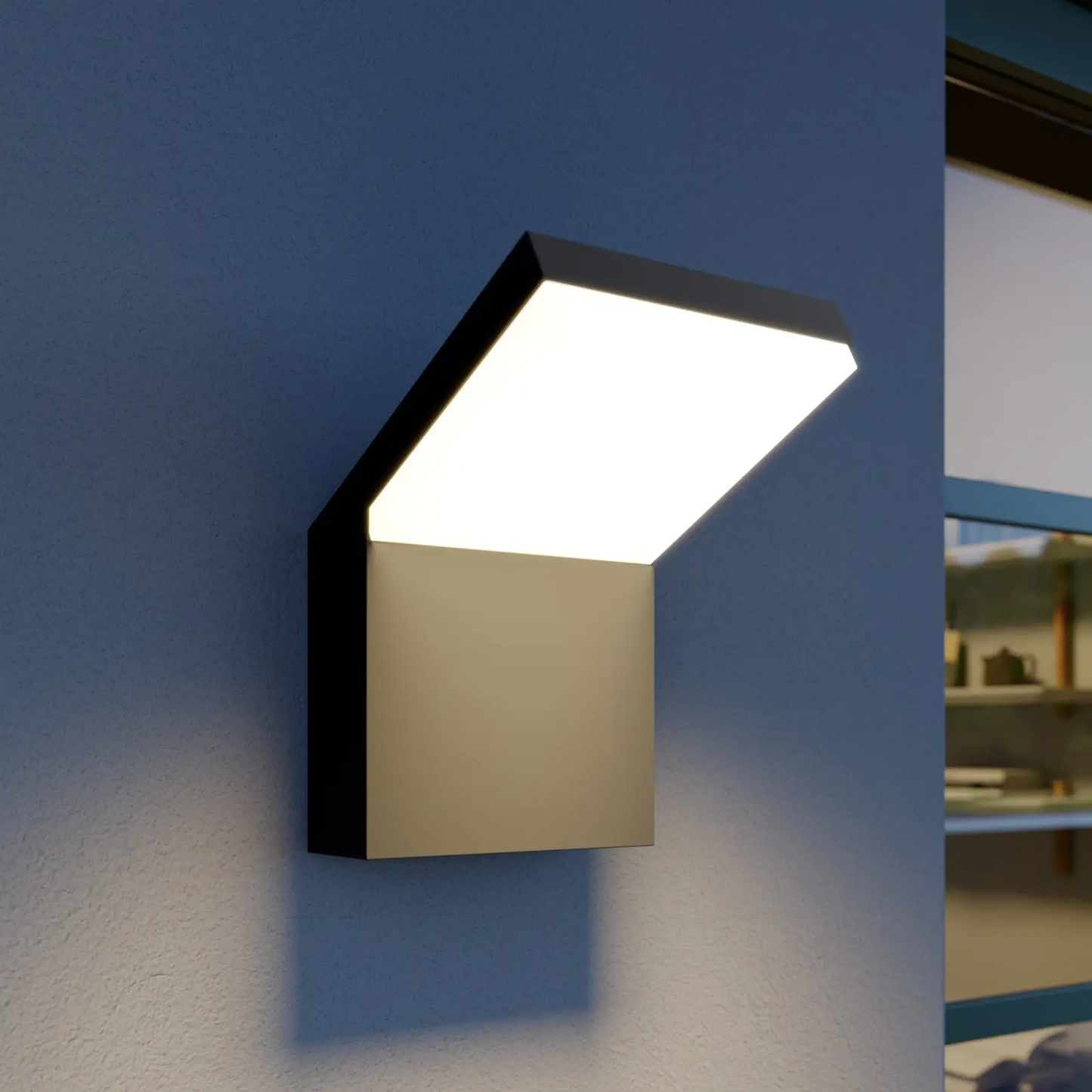 Yolena į apačią nukreiptas LED lauko sieninis šviestuvas