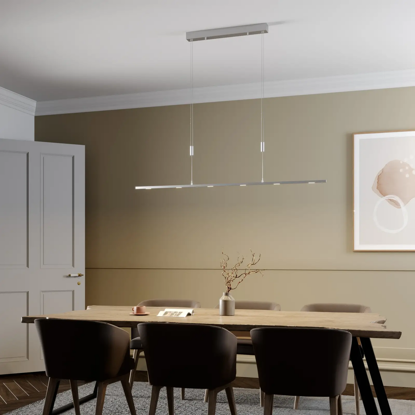 Arnik LED pakabinamas valgomojo šviestuvas, reguliuojamas, 140 cm