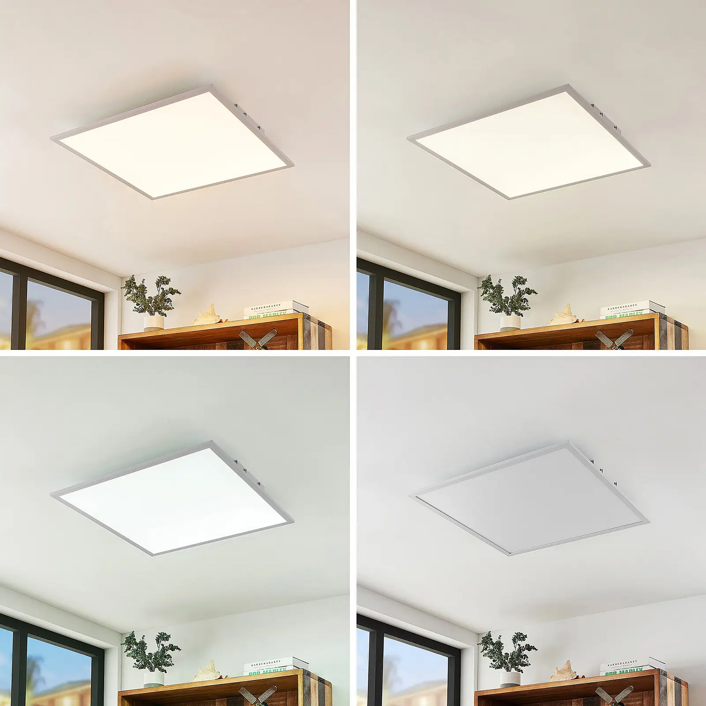 Lindby Luay LED panelė, 3000-6000K, 60x60 cm