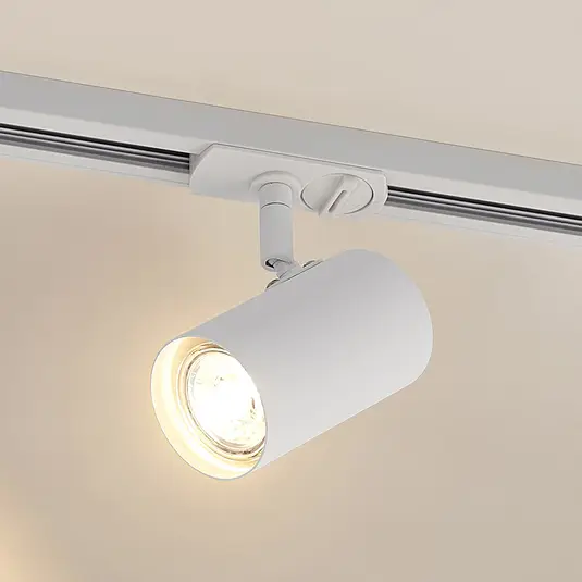 Lindby Ties LED bėgių lemputė, 1 fazė, balta