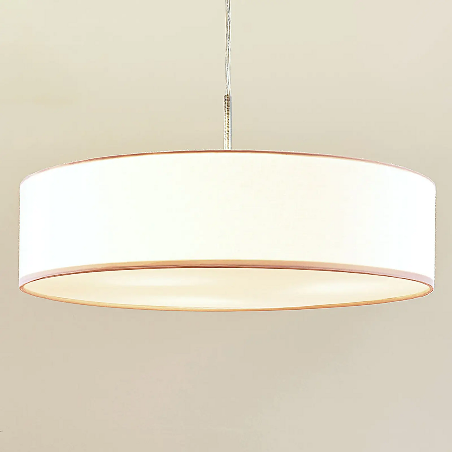 Sebatin pakabinamas šviestuvas su E27 LED, 50 cm, baltas
