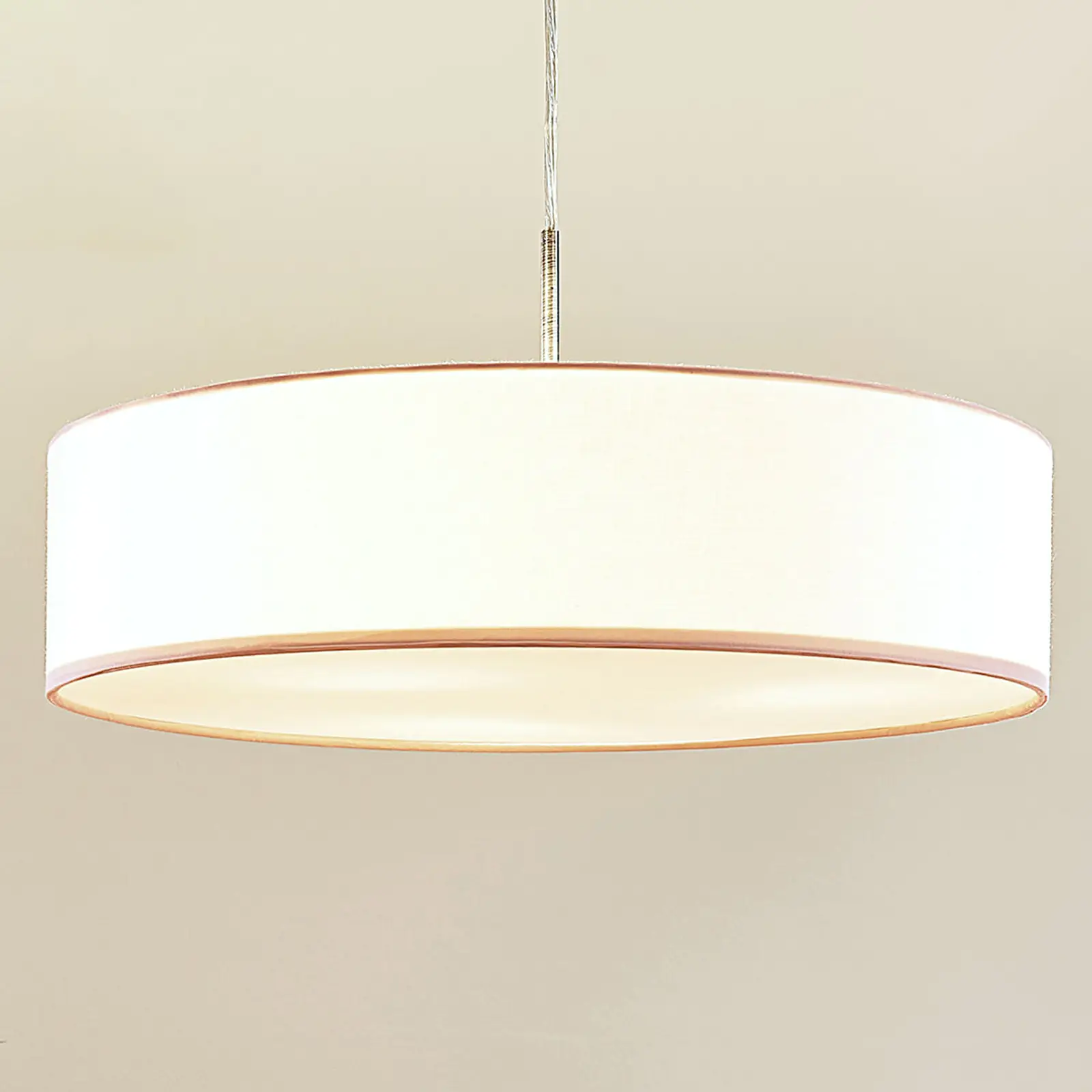 Sebatin pakabinamas šviestuvas su E27 LED, 50 cm, baltas