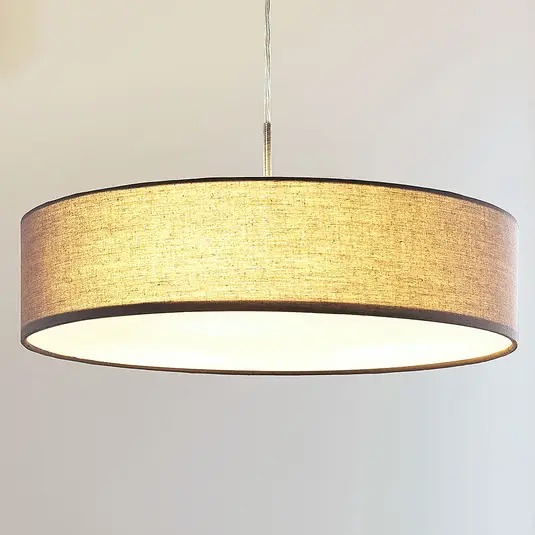 Sebatin pakabinamas šviestuvas su E27 LED, 50 cm, pilkas