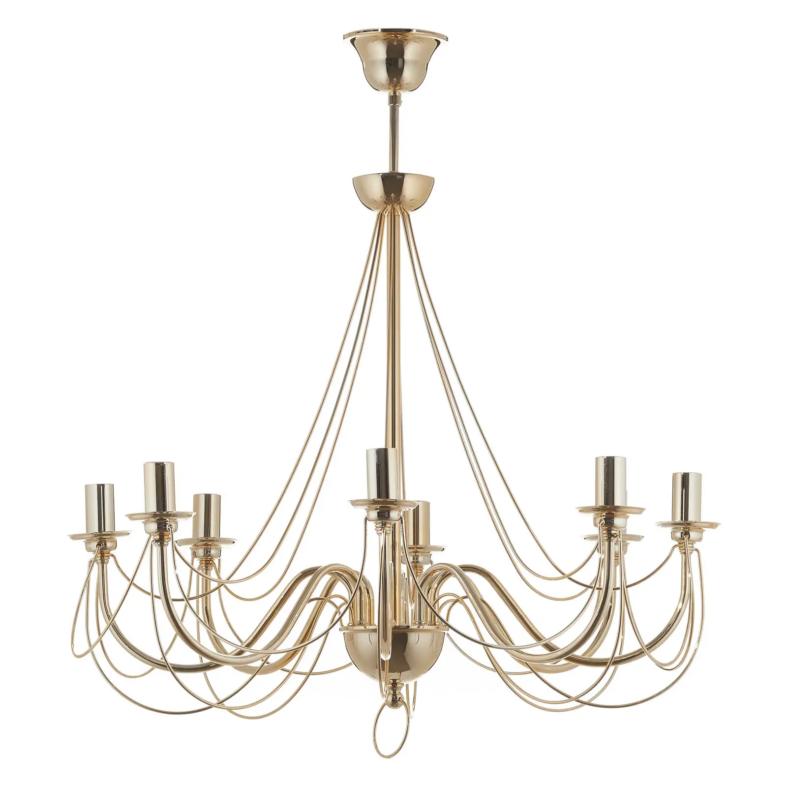 Lis Poland Kabantis sietynas Retro, 8 pl. auksinė, 75 cm pakaba
