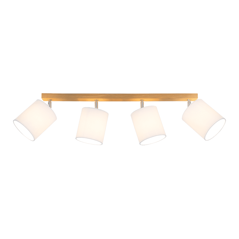 Akcentinis šviestuvas APRILLIA 4xE27/25W/230V baltas ąžuolas