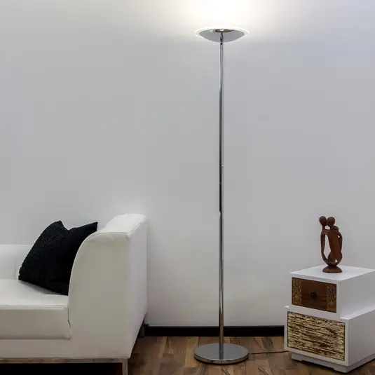 Puikus chromuotas LED aukštyn šviestuvas Malea