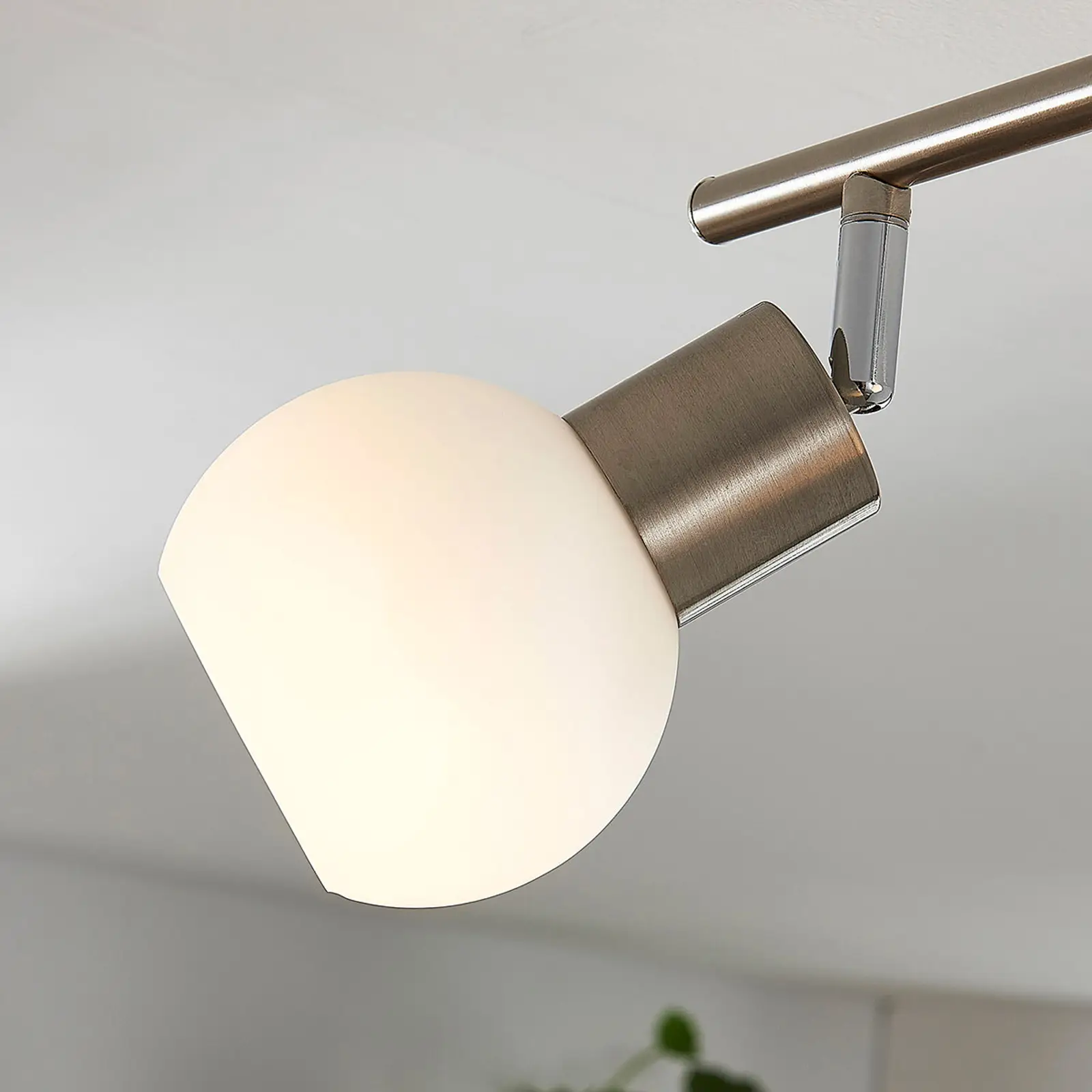 LED lubinis šviestuvas Elaina, 4 lempučių, matinis nikelis