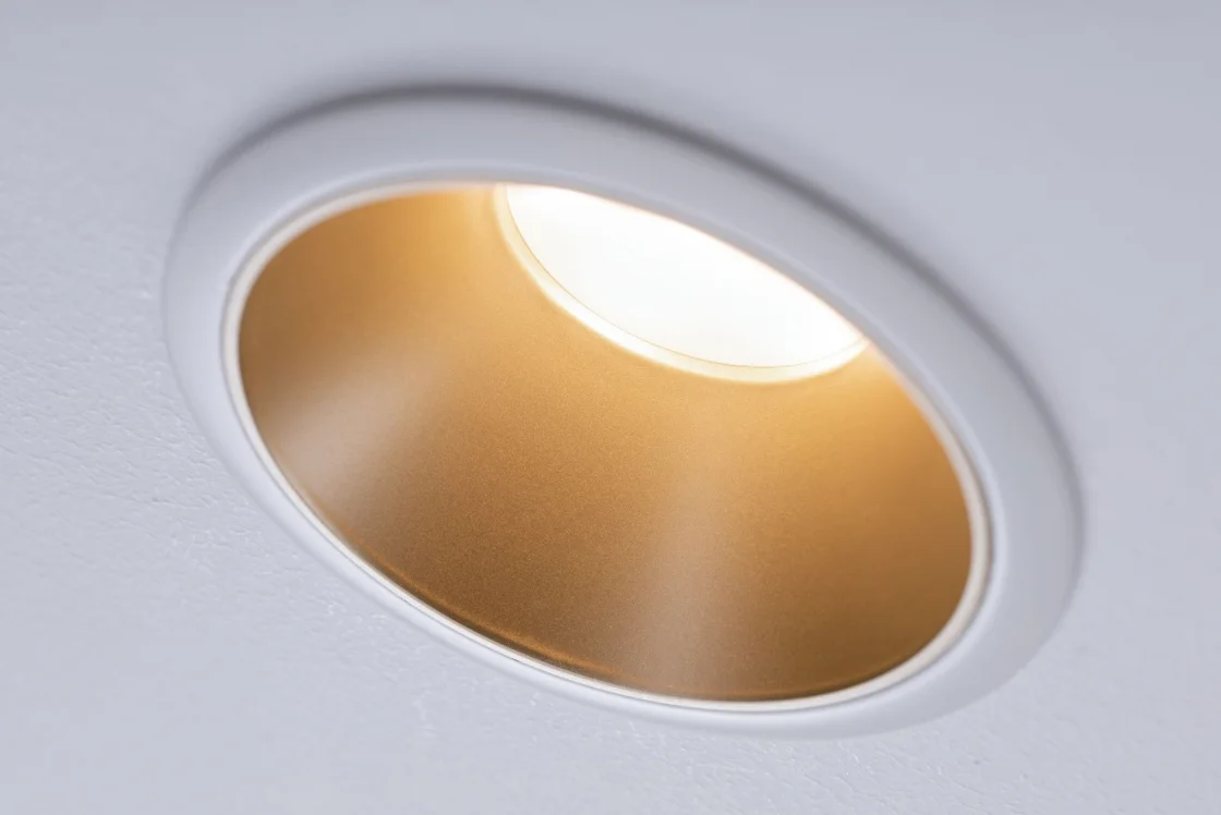 ĮMONTUOJAMAS ŠVIESTUVAS COLE 3 Įleidžiamas 2700K BLACK-GOLD DIM