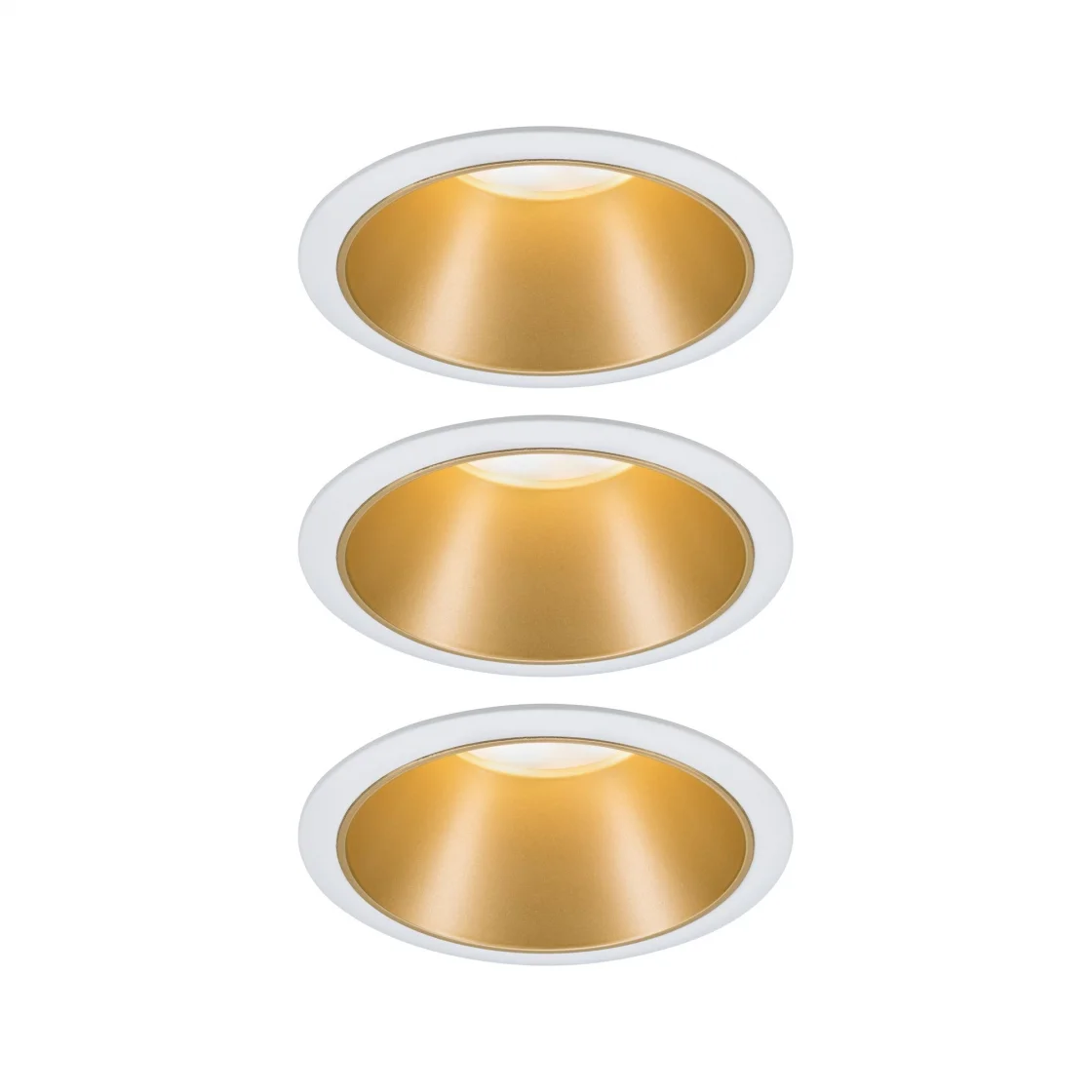 ĮMONTUOJAMAS ŠVIESTUVAS COLE 3 Įleidžiamas 2700K BLACK-GOLD DIM