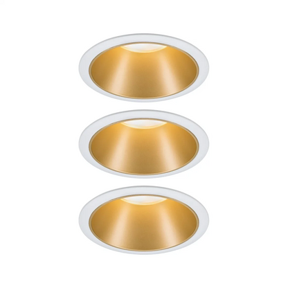 ĮMONTUOJAMAS ŠVIESTUVAS COLE 3 Įleidžiamas 2700K BLACK-GOLD DIM