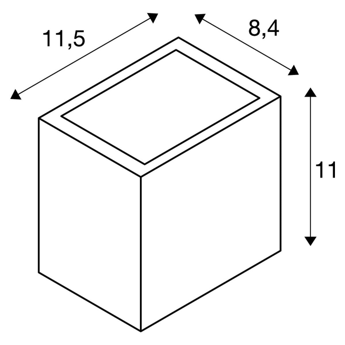 SLV Sitra CUBE UP/DOWN WL Balta