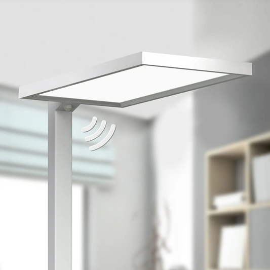 Sidabrinės spalvos biuro LED toršeras Dorean