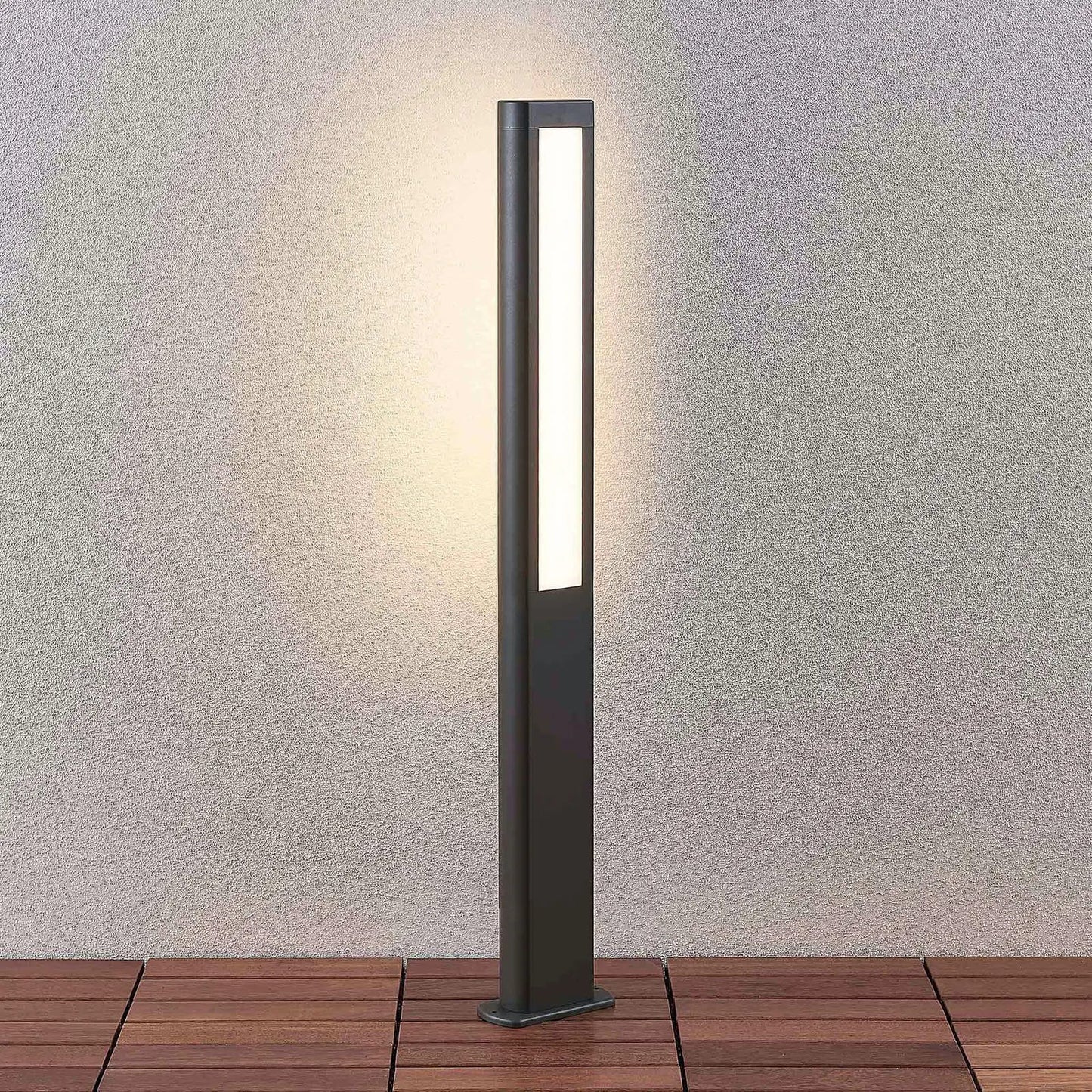Mhairi LED tako šviestuvas, kvadratinis, tamsiai pilkas, 100 cm