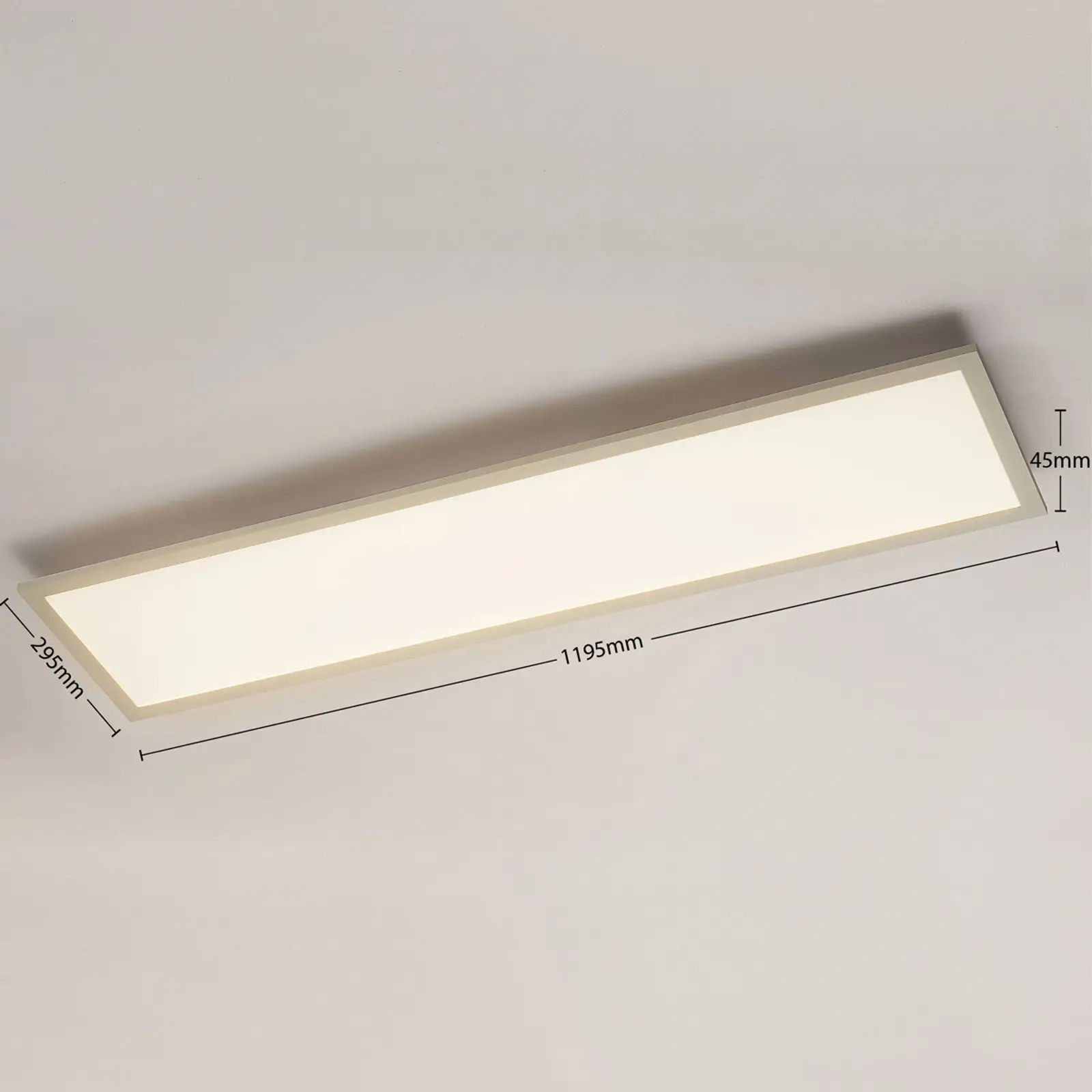 „Arcchio Enja“ LED skydelis, 119,5 cm x 29,5 cm