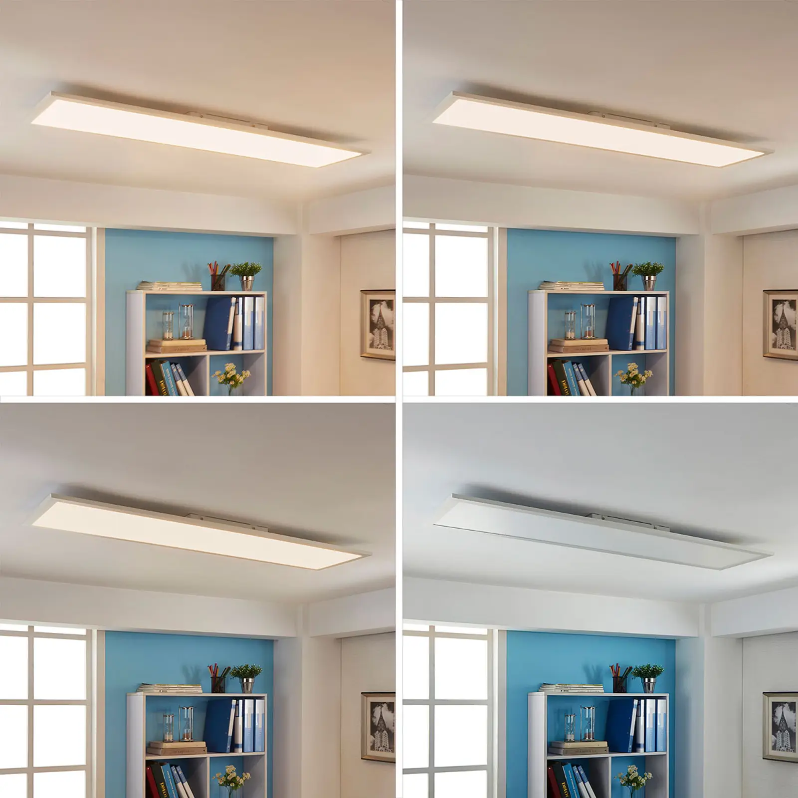 „Arcchio Enja“ LED skydelis, 119,5 cm x 29,5 cm