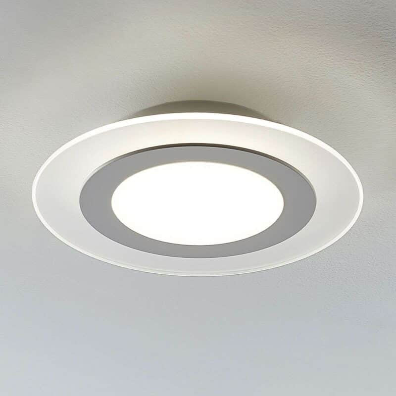 LED lubinis šviestuvas Derik, apvalus, šaltai baltas, blankus.