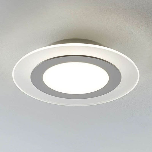 LED lubinis šviestuvas Derik, apvalus, šaltai baltas, blankus.