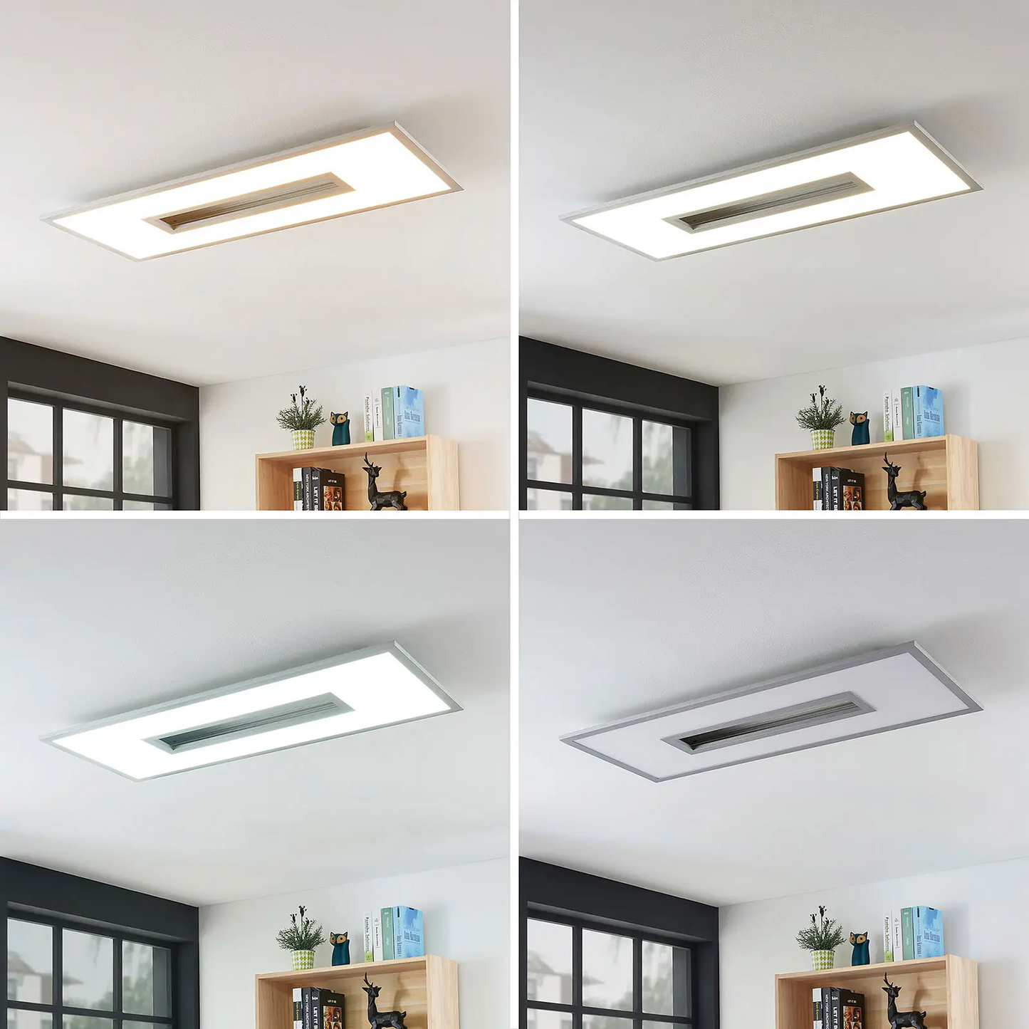 Durun LED lubinis šviestuvas, reguliuojamas, CCT, kvadratinis, 96 cm