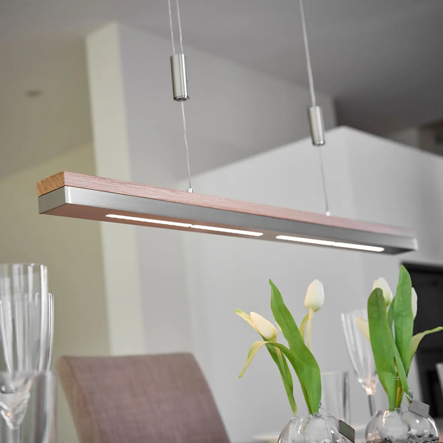 Rothfels LED pakabinamas šviestuvas Elna, nikelis, 118 cm