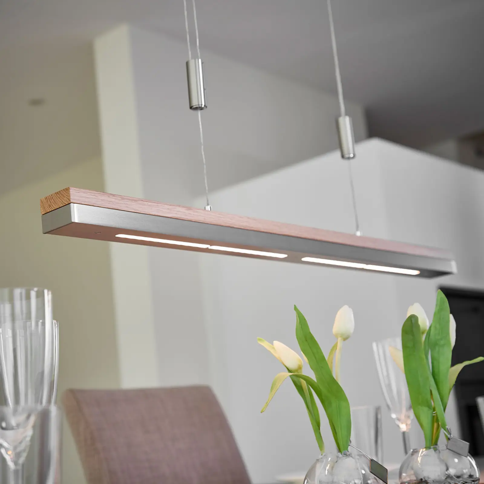 Rothfels LED pakabinamas šviestuvas Elna, nikelis, 118 cm