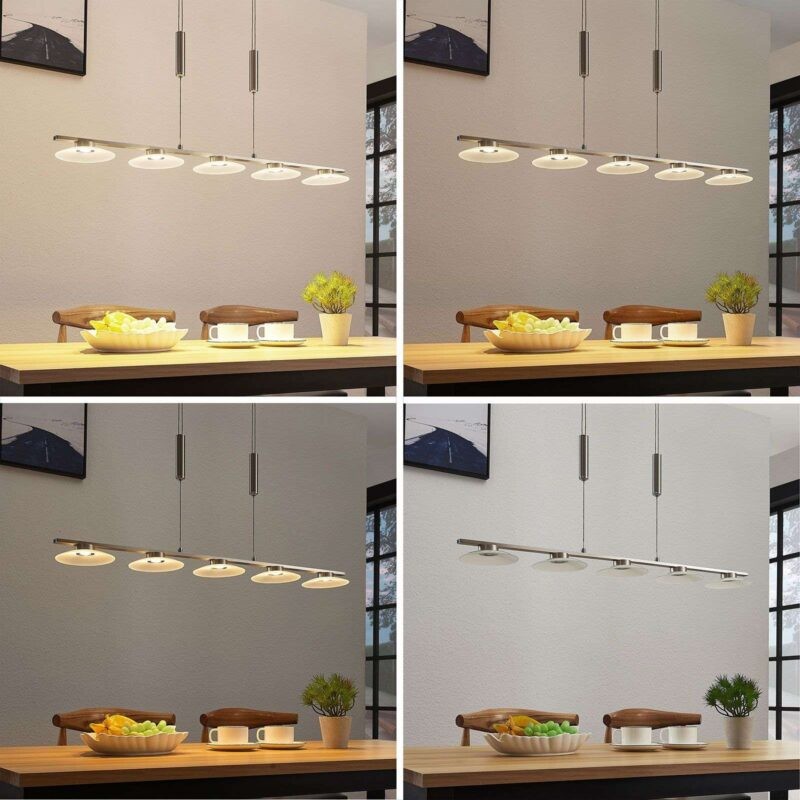 Elisea LED linijinis pakabinamas šviestuvas, penkių lempučių