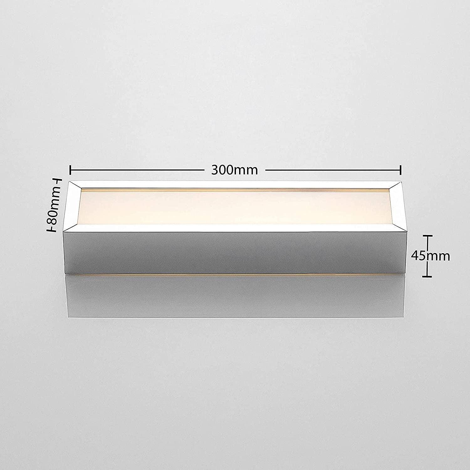 Lindby Layan LED sieninis vonios šviestuvas, chromas, 30 cm