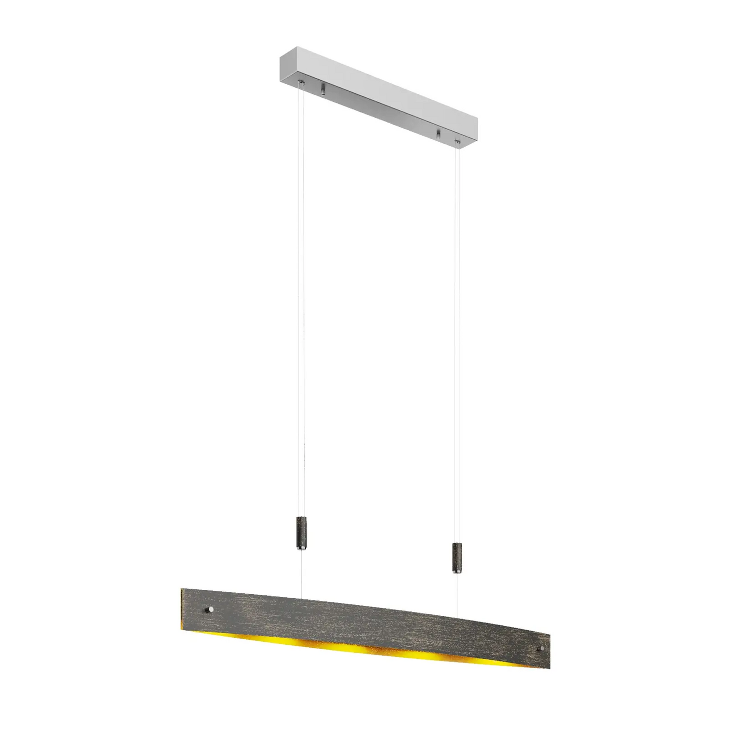 Lio LED pakabinamas šviestuvas juodos spalvos su aukso apdaila
