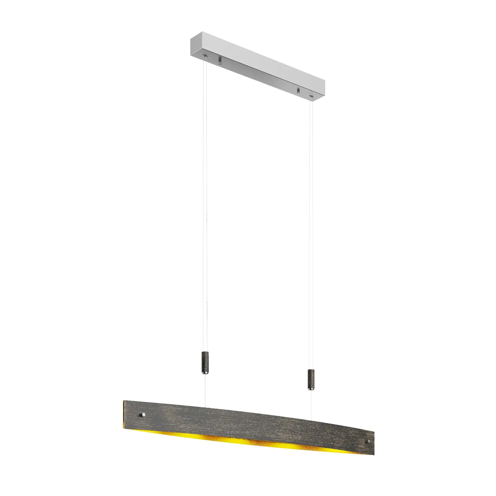 Lio LED pakabinamas šviestuvas juodos spalvos su aukso apdaila