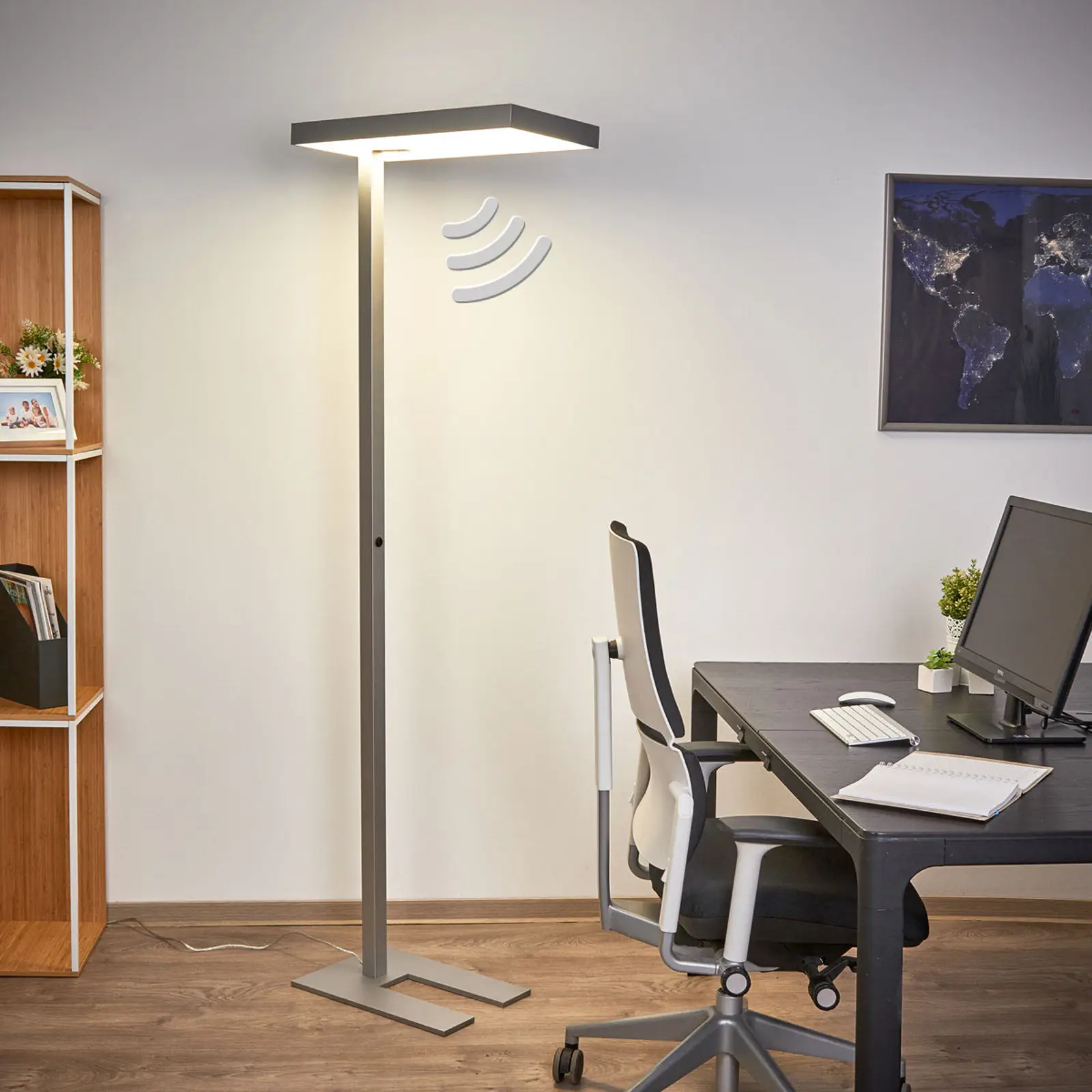Biuro LED toršeras Nora, judesio detektorius 50W