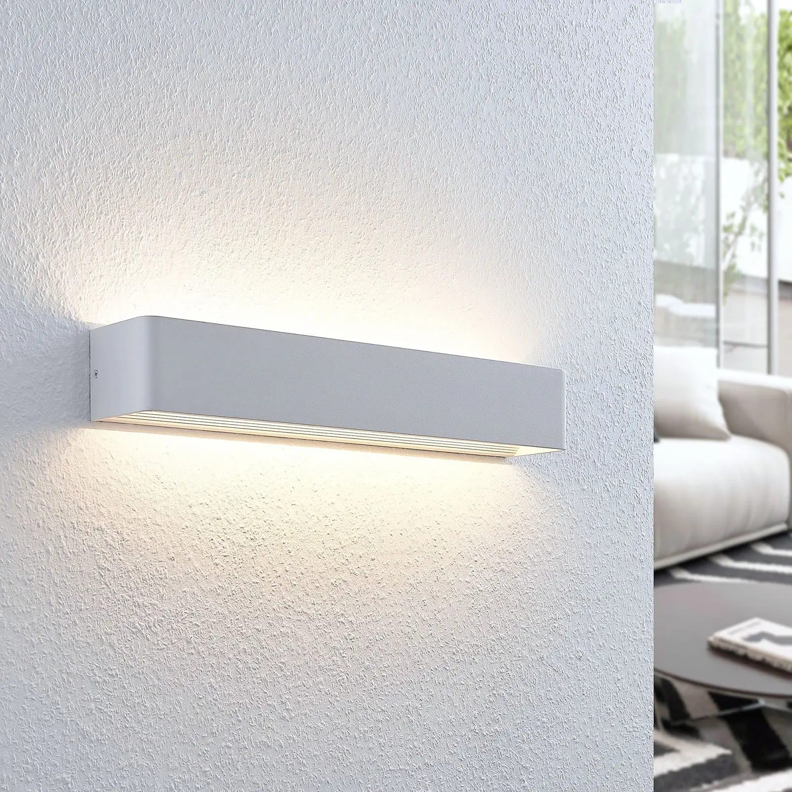 Lonisa LED sieninis šviestuvas, baltas, 53 cm