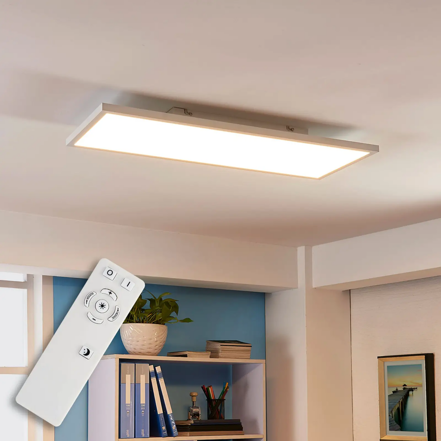 „Arcchio Philia“ LED skydelis, CCT, 80 cm x 29,5 cm