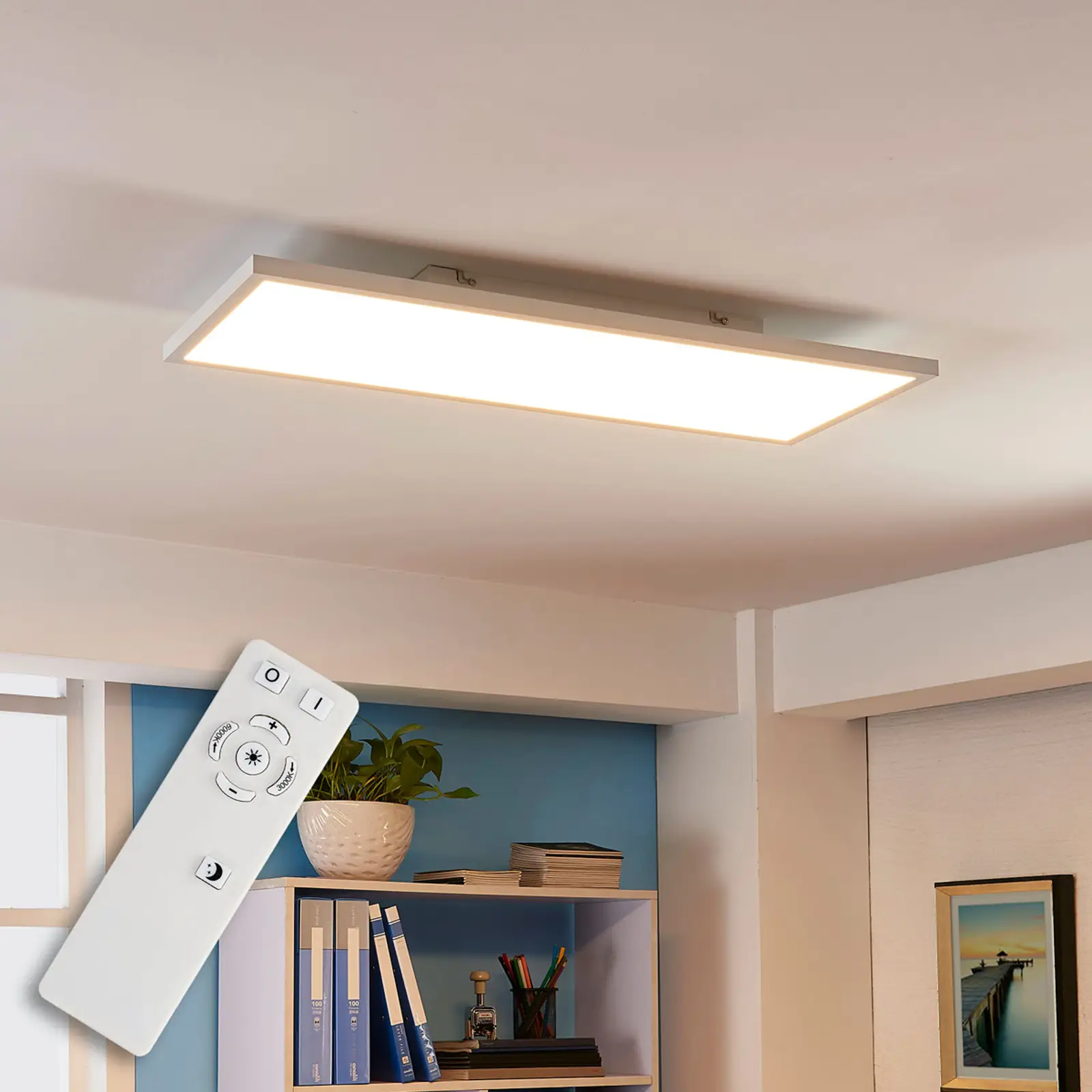„Arcchio Philia“ LED skydelis, CCT, 80 cm x 29,5 cm