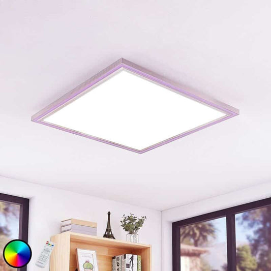 Lynn LED lubinis šviestuvas, CCT+RGB, kvadratinis, 75x75 cm
