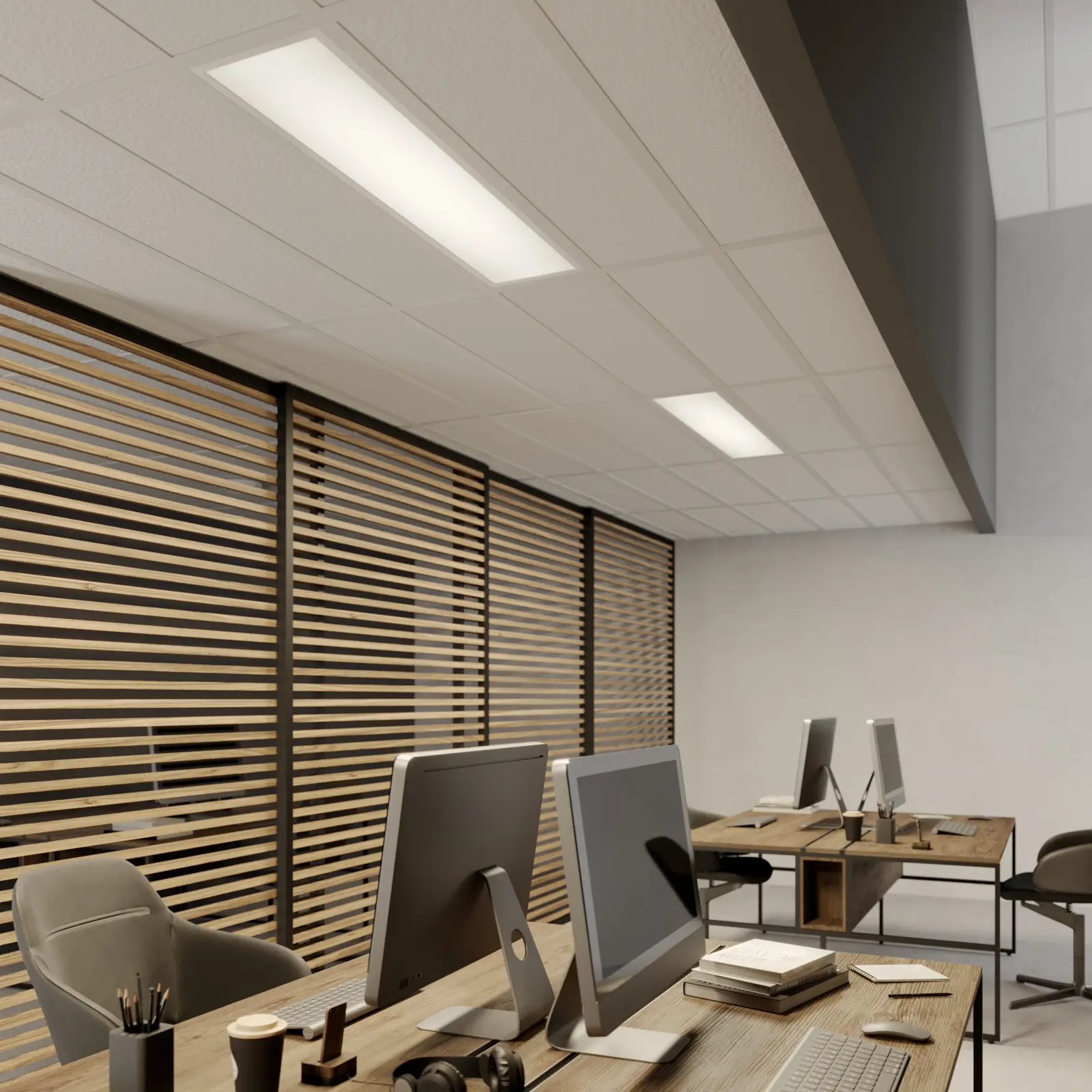 „Arcchio Nesley“ LED skydelis, 120 cm, 4000 K, baltas