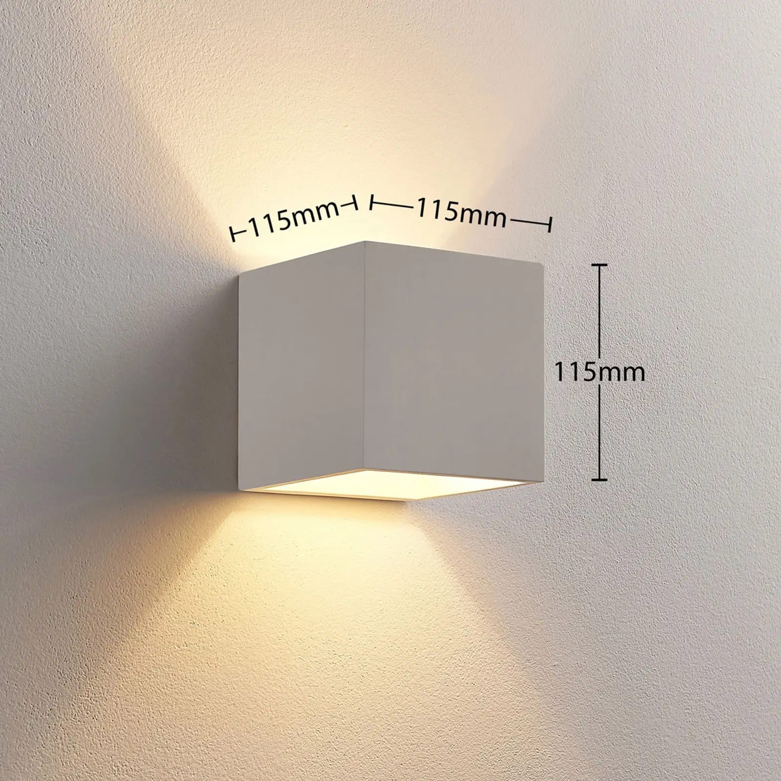 Kay LED gipso šviestuvas, šviečiantis aukštyn ir žemyn