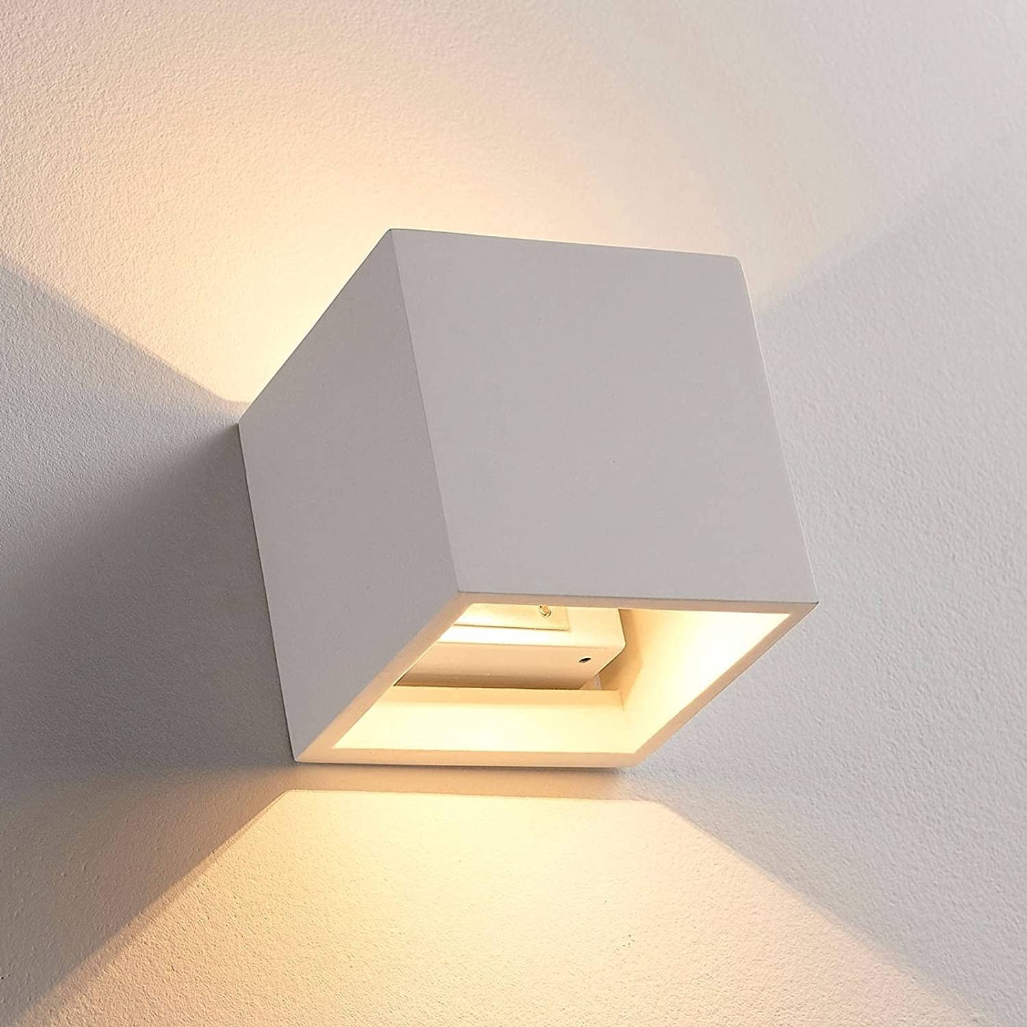 Kubo formos Kay LED sieninis šviestuvas iš gipso