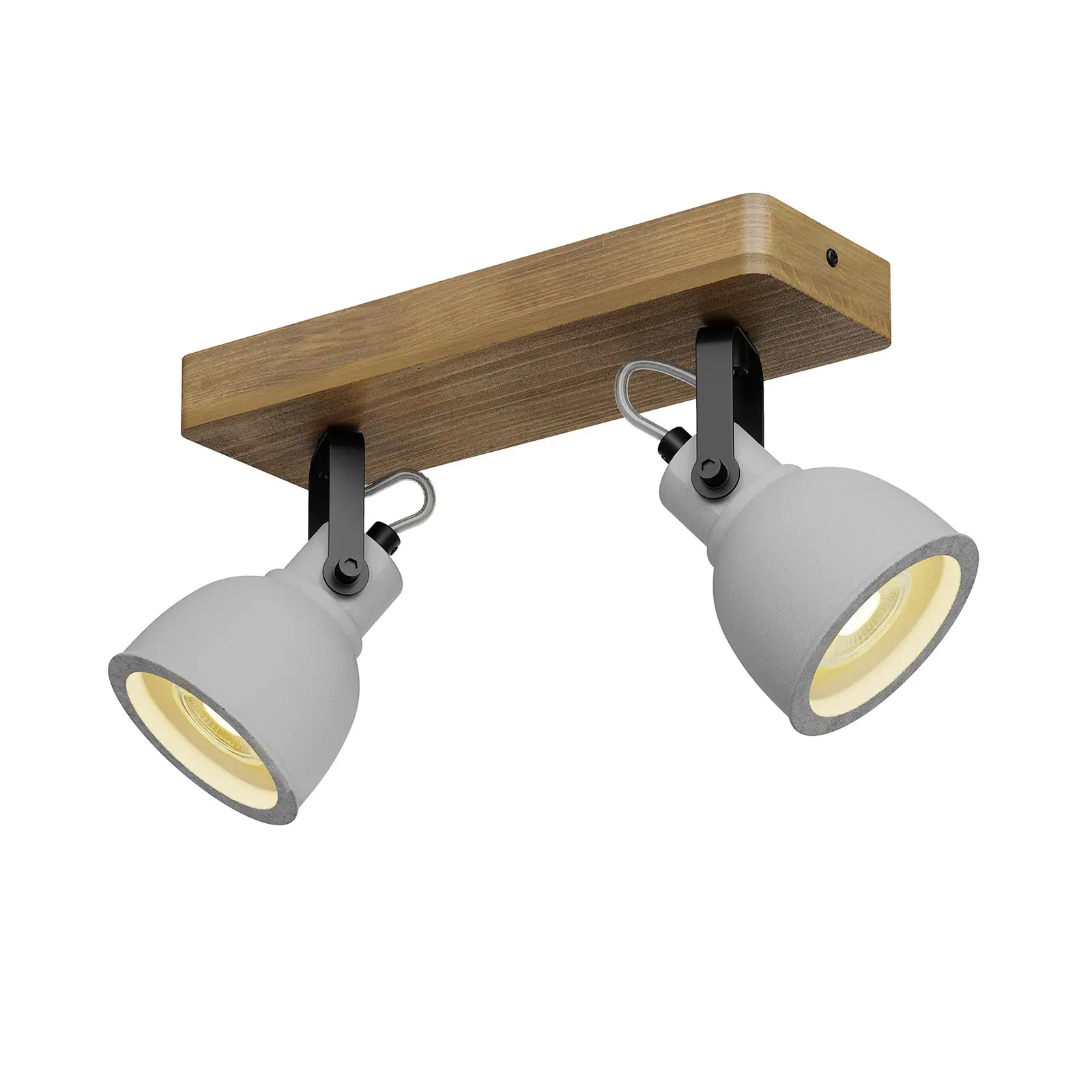 Lindby Mitis LED lubinis šviestuvas, pušies medienos, 2 lempučių.