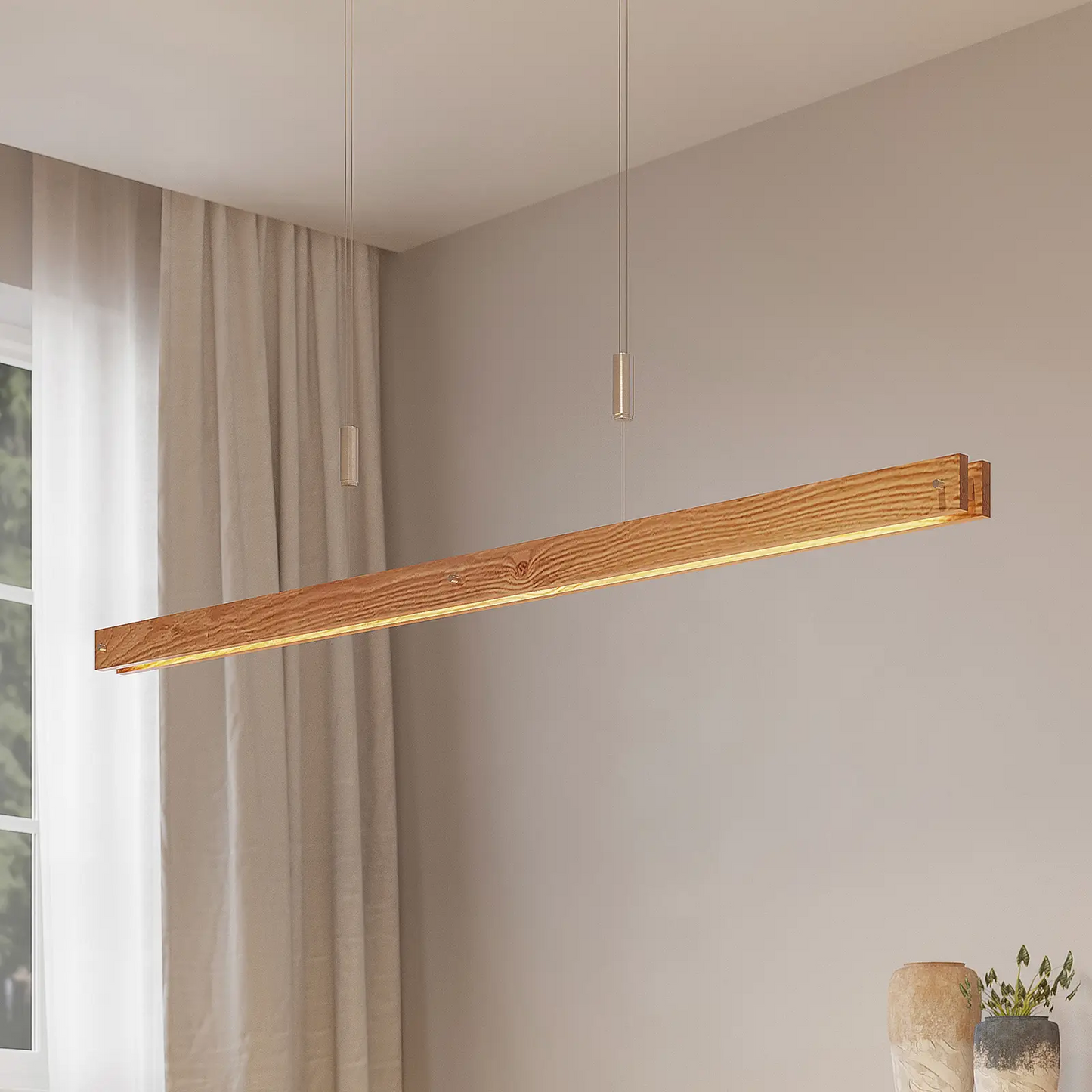 Lindby Alimara LED medinis pakabinamas šviestuvas, 138 cm