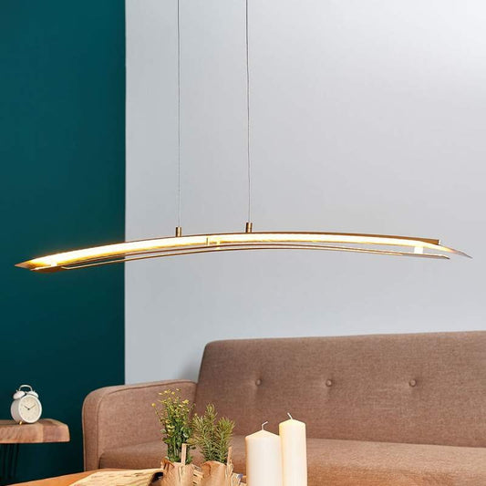 Lolina LED pakabinamas šviestuvas, 110 cm, auksinis
