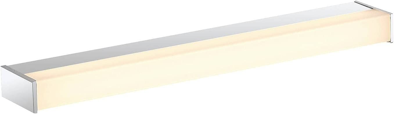 Archchio Djamal LED sieninis šviestuvas, IP44, chromas, 53 cm