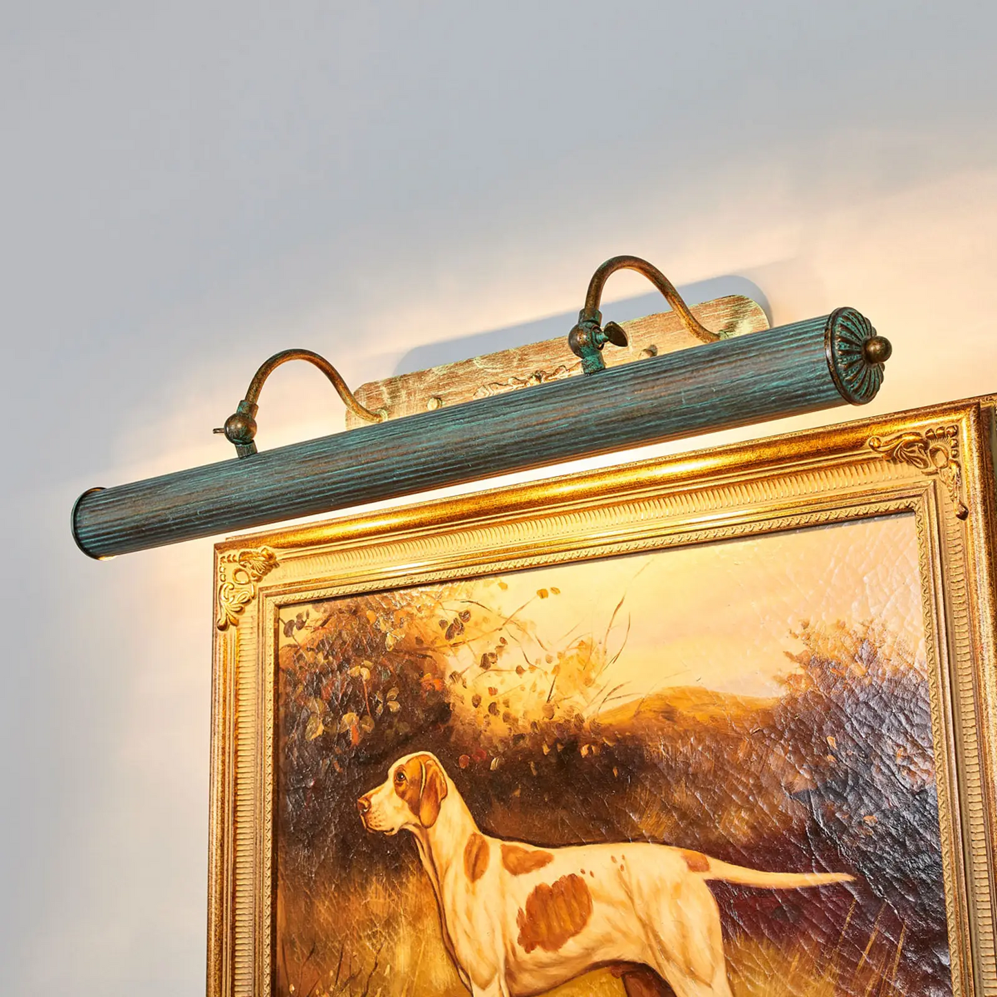 Beno verdigris paveikslinis šviestuvas, 72 cm