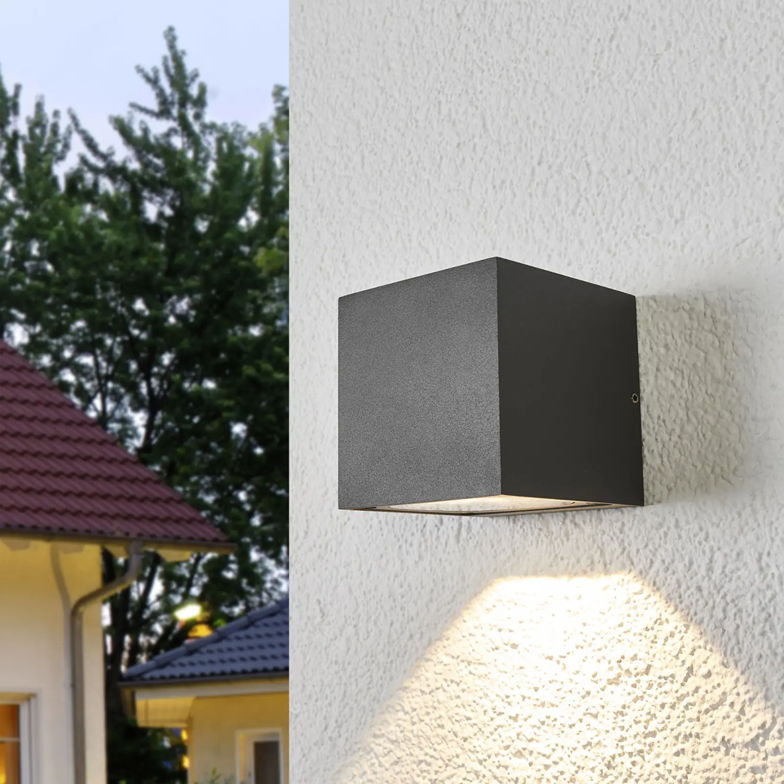 Merjem LED lauko sieninis šviestuvas, spinduliuojantis žemyn