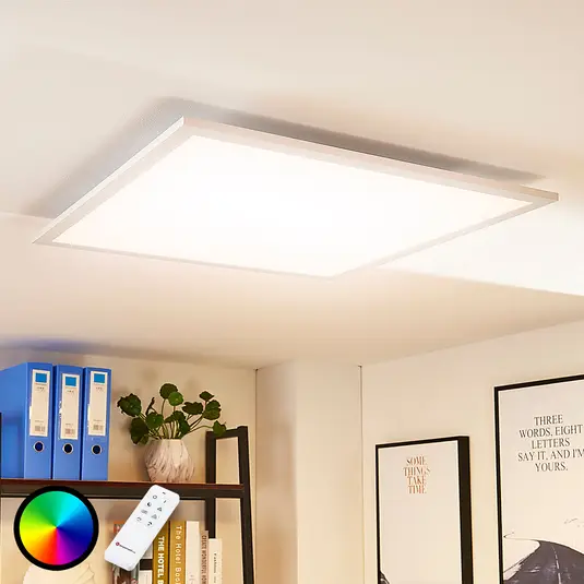 Arcchio Tinus LED skydelis, RGB, 62 cm x 62 cm