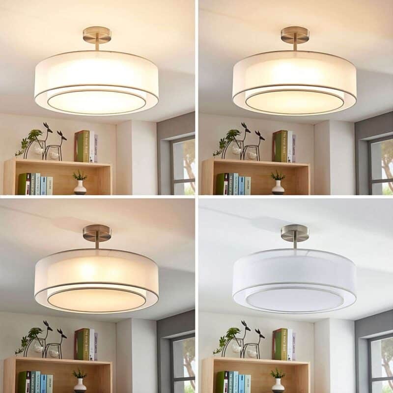 Pikka LED lubinis šviestuvas, 3 pakopų reguliuojamas, baltas