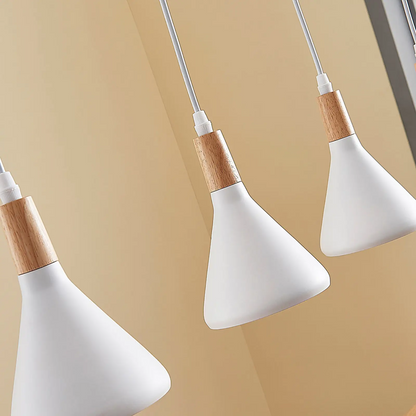 LED pakabinamas šviestuvas Arina baltos spalvos, 5 lemputės
