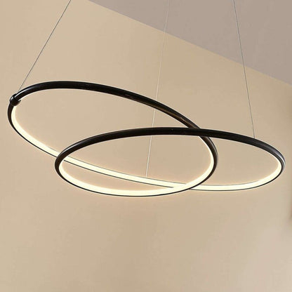 Mirasu LED pakabinamas šviestuvas, spiralės formos, juodas