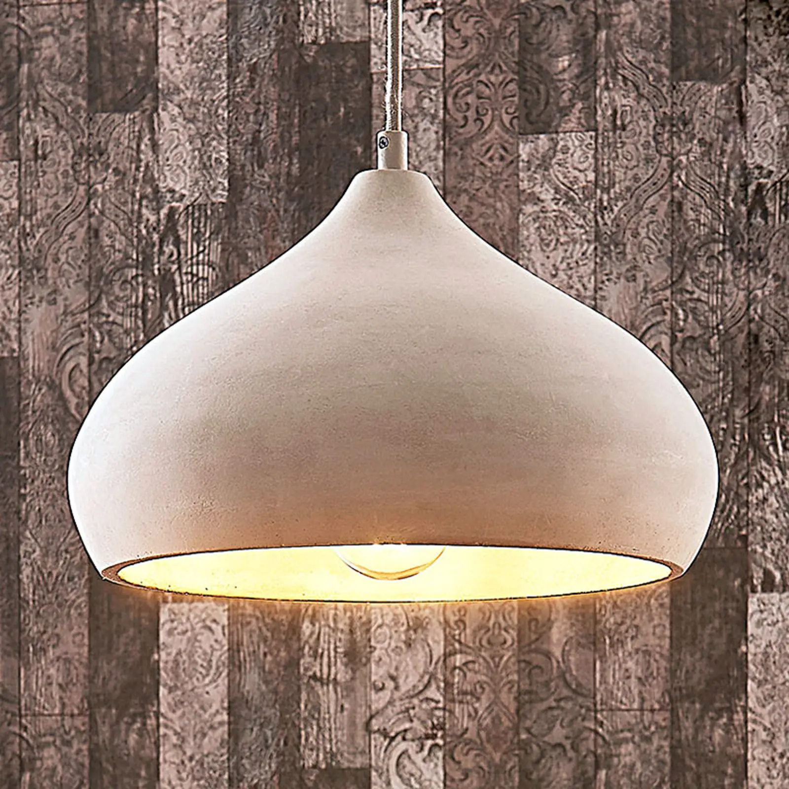 Betoninis pakabinamas šviestuvas Morton, Ø 29 cm