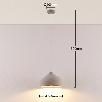 Betoninis pakabinamas šviestuvas Morton, Ø 29 cm