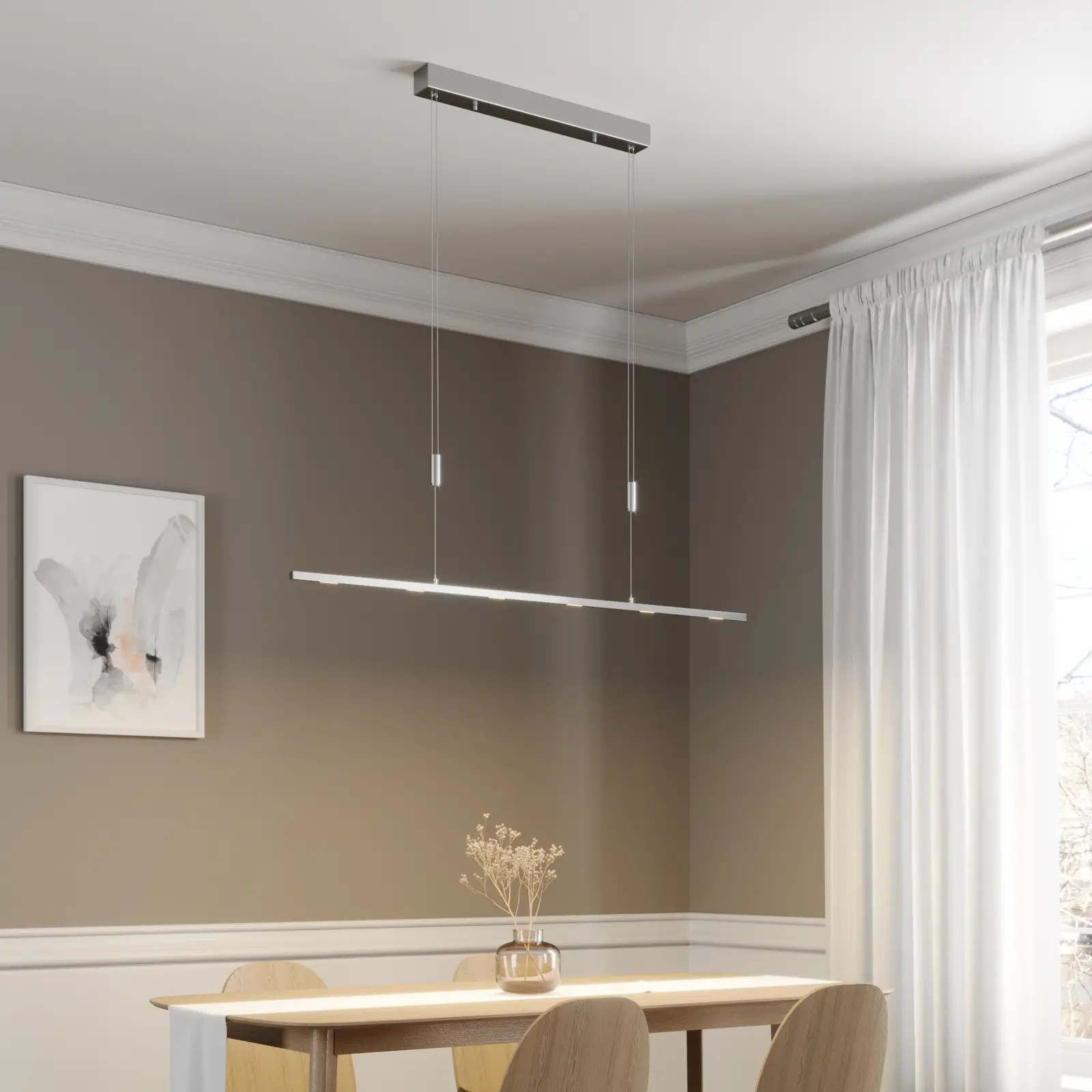 Arnik LED pakabinamas valgomojo šviestuvas, reguliuojamas, 120 cm